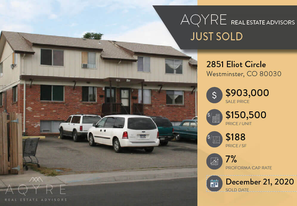 Just Sold: Westminster Value-Add Proforma 7% Cap Rate